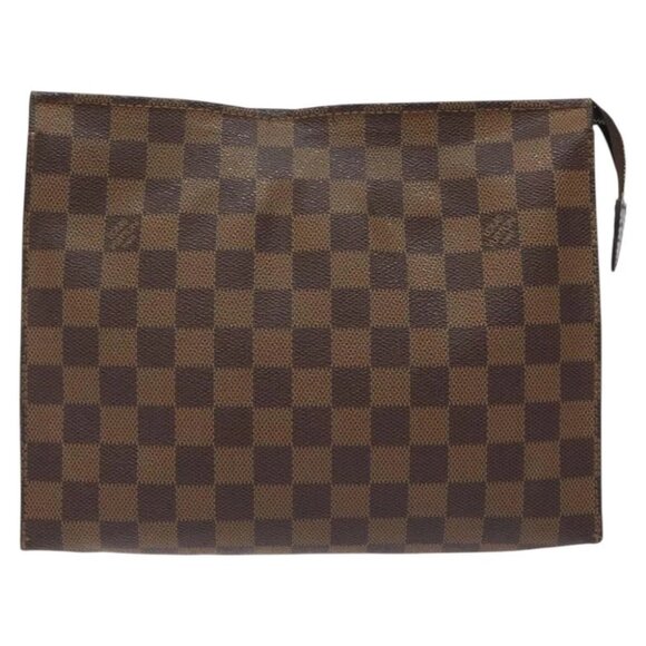 LOUIS VUITTON Damier Ebene Poche Toilette 26 Pouch - Picture 1 of 14